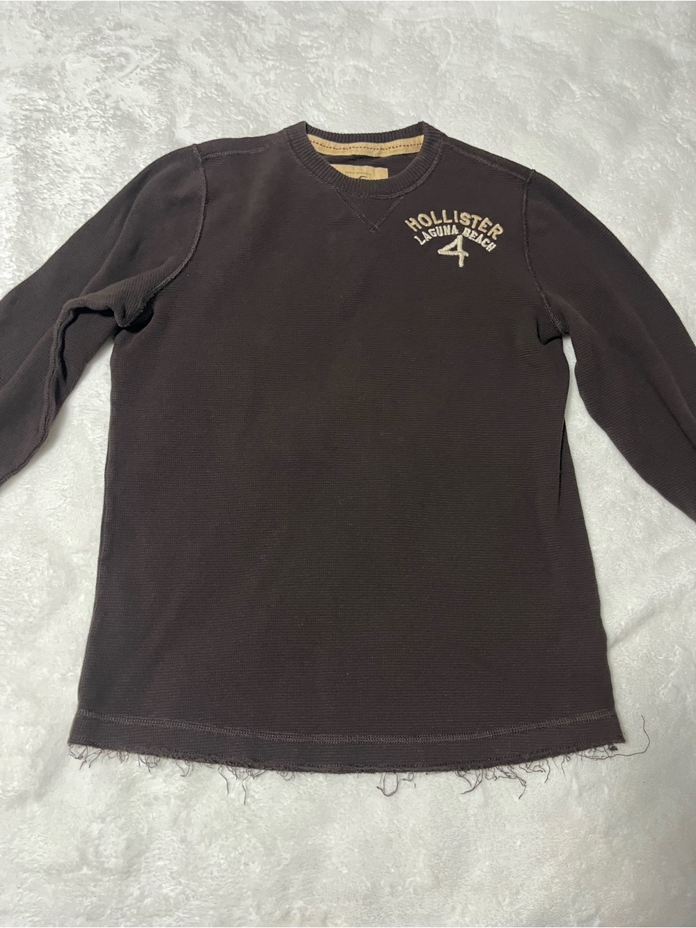 Vintage Y2K Hollister Laguna Beach 4 Waffle Knit Thermal Shirt – Men’s XL
